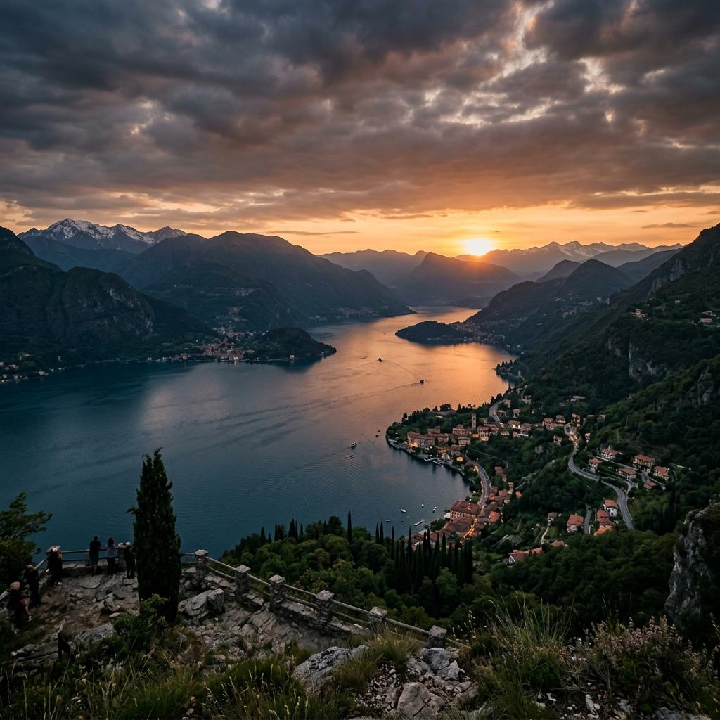 Vista mozzafiato sul Lago di Como da Aurelia's Panoramic Nest